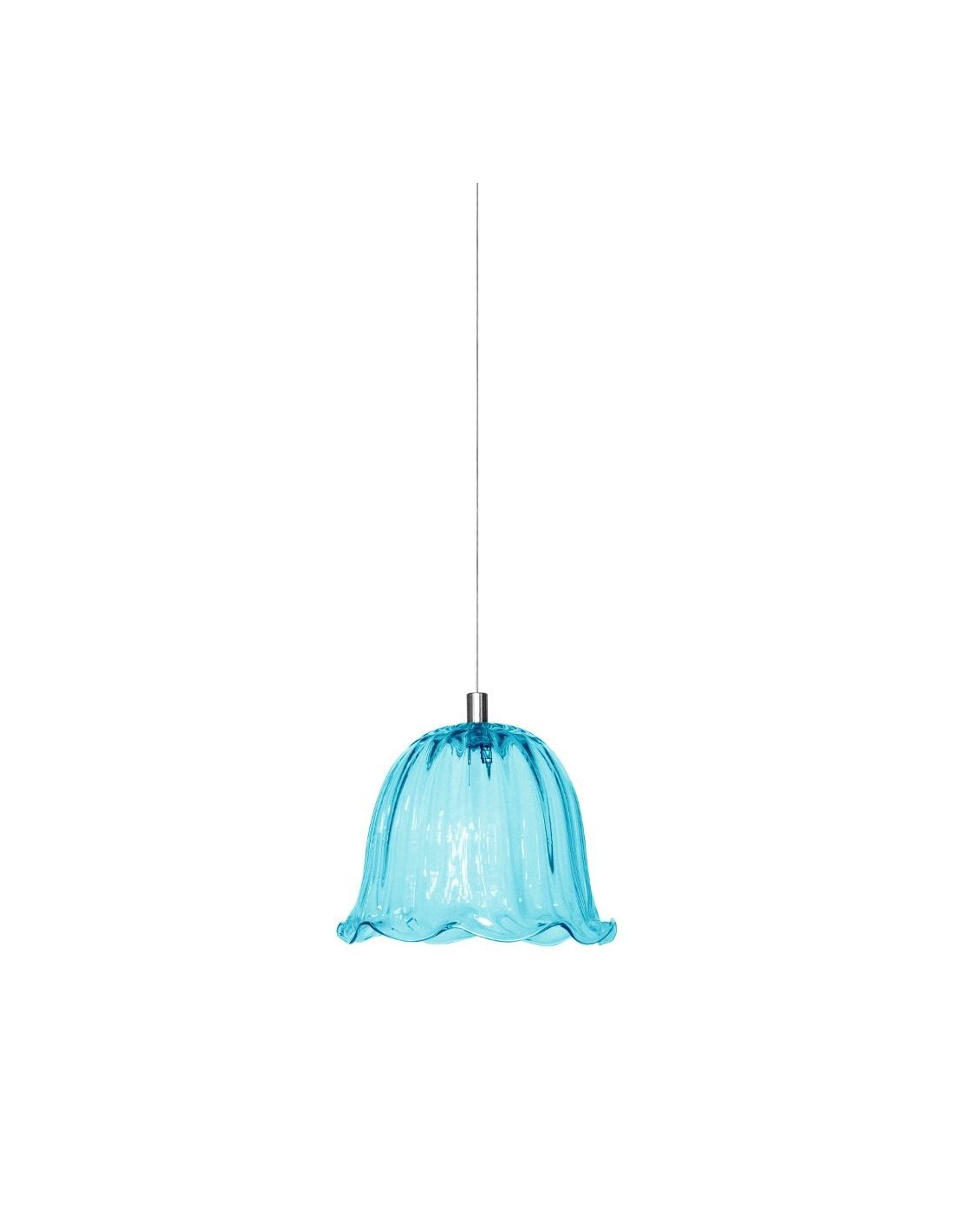Karman Ceraunavolta AC134 5T INT lampada da soffitto in vetro blu Tiffany. Richiedi lampadari Karman prezzi