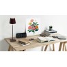 Poldina Pro lampada moderna led da tavolo senza fili finitura corten