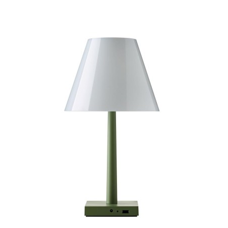 Rotaliana Dina+ lampada tavolo senza fili design, lampada led tavolo senza fili, lume da tavolo a batteria