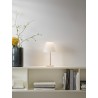 Rotaliana DinaT1 lampada da tavolo led in alluminio satinato