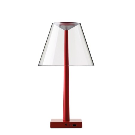 Rotaliana Dina+ luce a led senza fili, lampada a batteria ricaricabile, lampada da scrivania senza fili