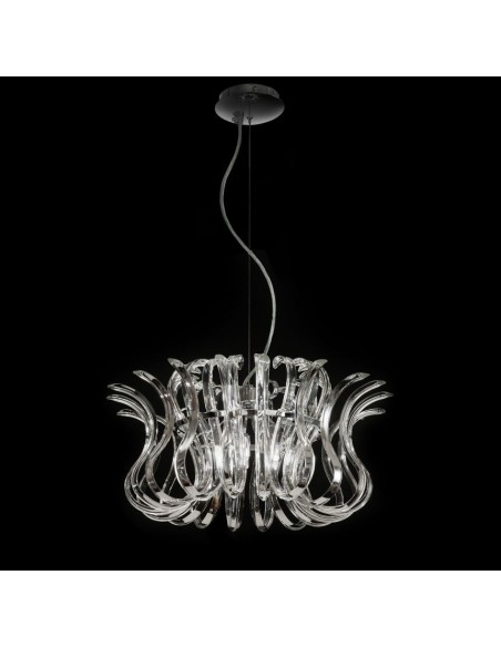 Wave 234.150 Metal lux lampadario classico in vetro