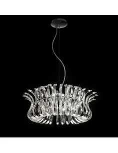 Wave 234.165 Metal lux lampadario moderno in vetro