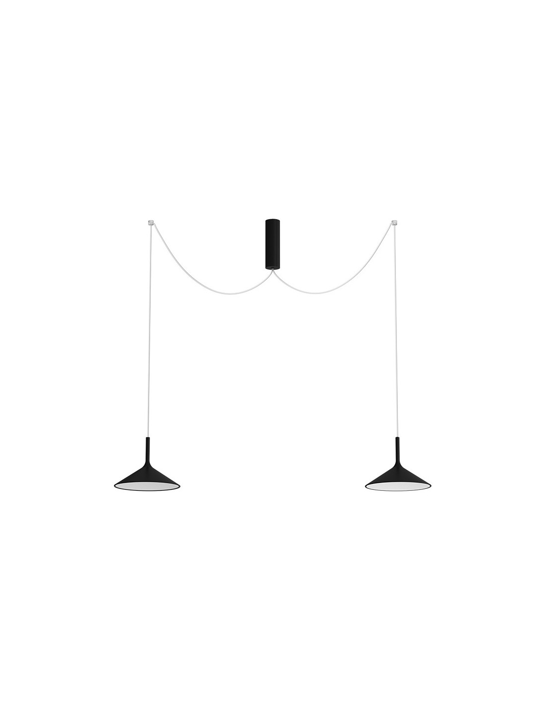 Rotaliana Dry H2 lampadario led a 2 luci