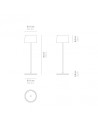Zafferano Olivia luce led moderna dimmerabile finitura foglia oro