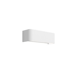 Rotaliana Dresscode W2 applique led a muro rettangolare bianca
