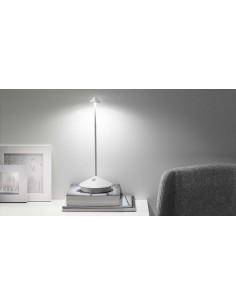Zafferano Pina Pro lampada ricaricabile led finitura grigio scuro