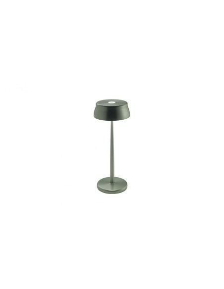 Zafferano Sister Light lampada in metallo finitura verde anodizzato