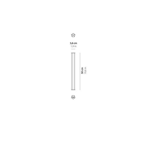 Zafferano lampes à porter Pencil lampada portatile led piccola bianca