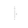Zafferano lampes à porter Pencil lampada moderna piccola grigio scuro