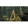 Zafferano Pencil lampada ricaricabile led piccola finitura corten