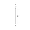 Zafferano lampes à porter Pencil lampada da tavolo media grigio scuro