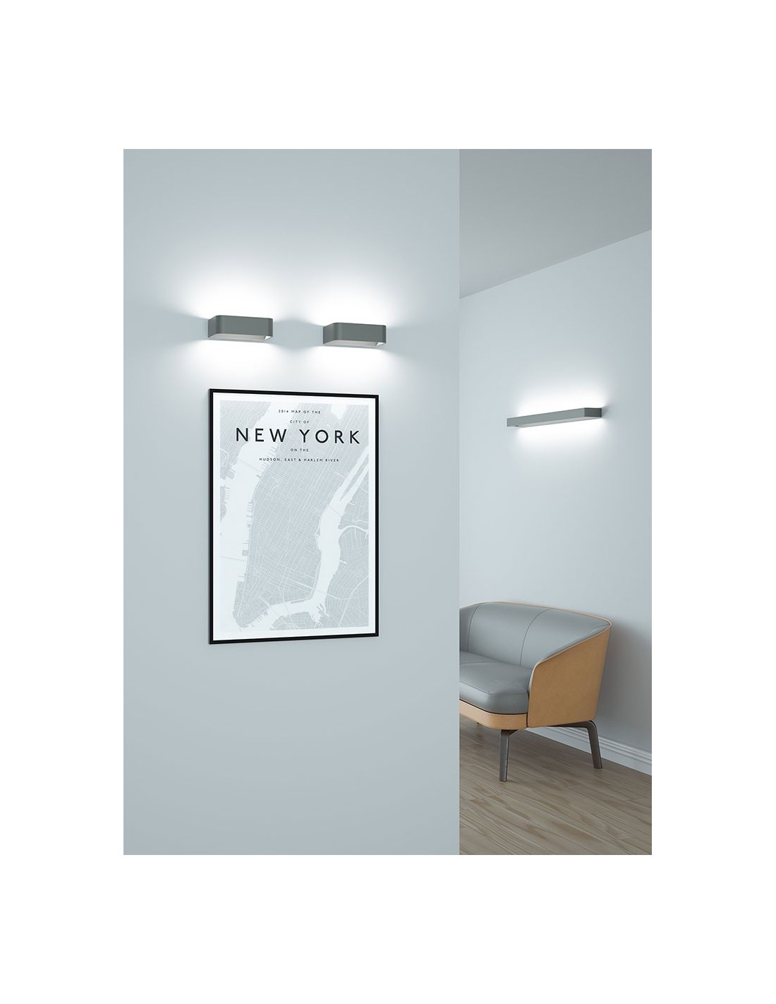 Rotaliana Frame W3 lampada muro bianca LED