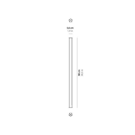 Zafferano lampes à porter Pencil lampada da tavolo media bianca