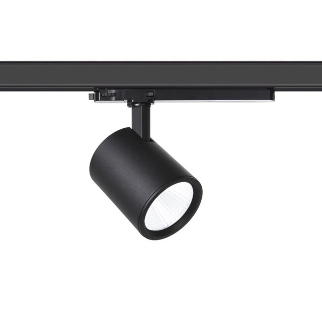 Rossini Hedin HED007, spot sur rail triphasé GROOVE noir