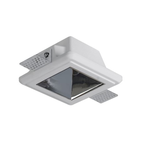 Rossini Virtual Plaster VIR003 : spot carré en plâtre, culot GU10