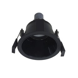 Rossini Virtual VIR002N : spot encastrable avec cadre noir, douille GU10