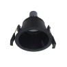 Rossini Virtual VIR002N : spot encastrable avec cadre noir, douille GU10