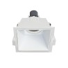 Rossini Virtual VIR001B faretto quadrato ad incasso con cornice bianca