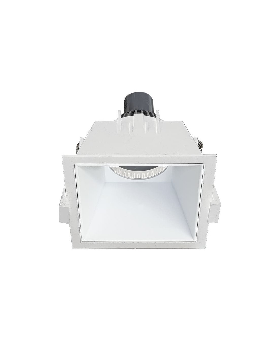Rossini Virtual VIR001B faretto quadrato ad incasso con cornice bianca