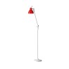 Rotaliana Luxy F1 lampada da terra bianca diffusore rosso