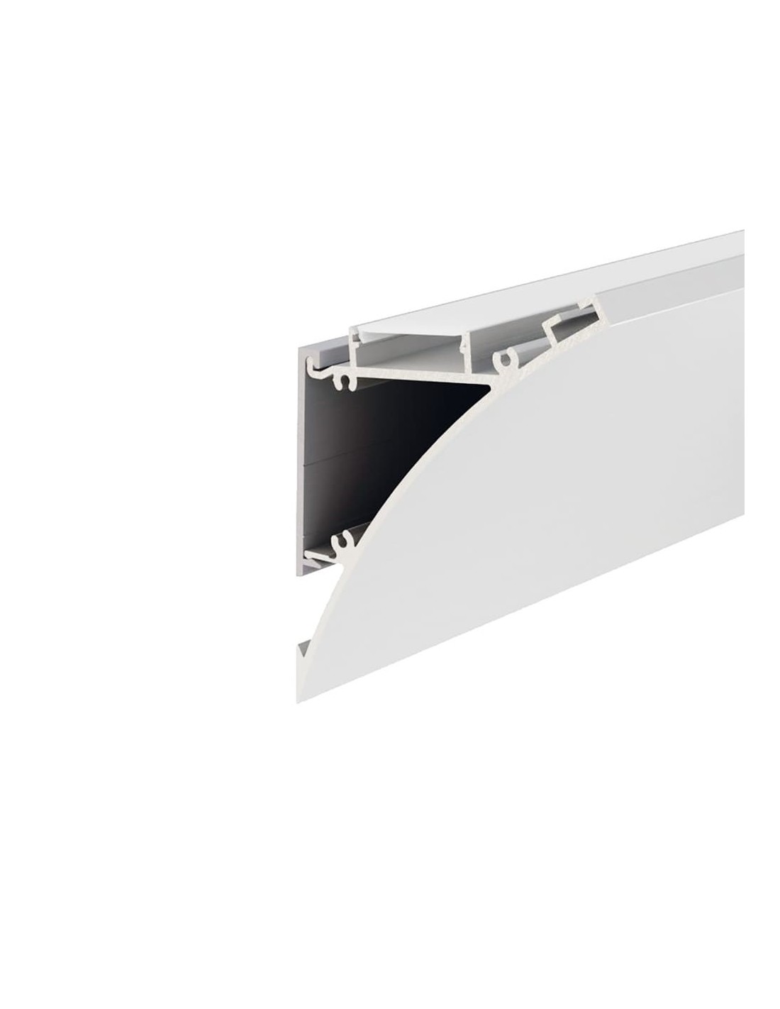 Rossini Ebi EBI027 profilo in alluminio estruso bianco per alloggio strip led