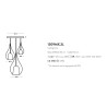 Cangini e Tucci Zoe 1309MX.3L lampadario moderno