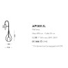 Cangini e Tucci Zoe AP1301.1L lampada moderna da parete