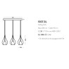 Cangini e Tucci Zoe 1307.90.3L lampadario moderno