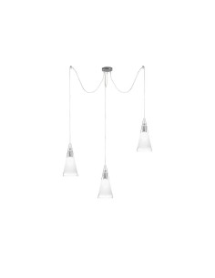 Rossini Renoir REN003 : lustre moderne en verre soufflé et cristal