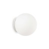 Ideal Lux Mapa Bianco AP1 D20 : applique murale moderne en verre soufflé blanc dépoli