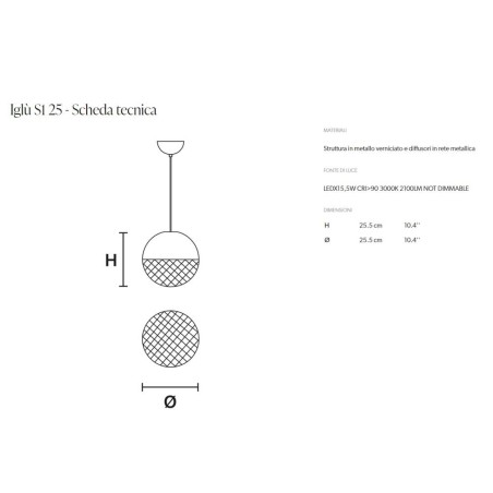 MASIERO Iglù S1 25 lampadario moderno led