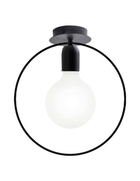 Rossini  Jay JAY002 : plafonnier moderne avec ampoule apparente