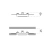 4249A 9010 incasso sottile per cartongesso