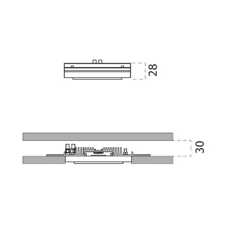 9010 4249R miniled quadro faretto rasomuro sottile
