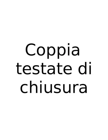 Coppia testate di chiusura per articoli 9010