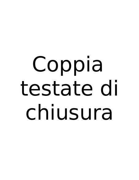 Coppia testate di chiusura per articoli 9010