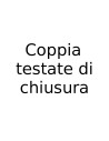 Coppia testate di chiusura per articoli 9010