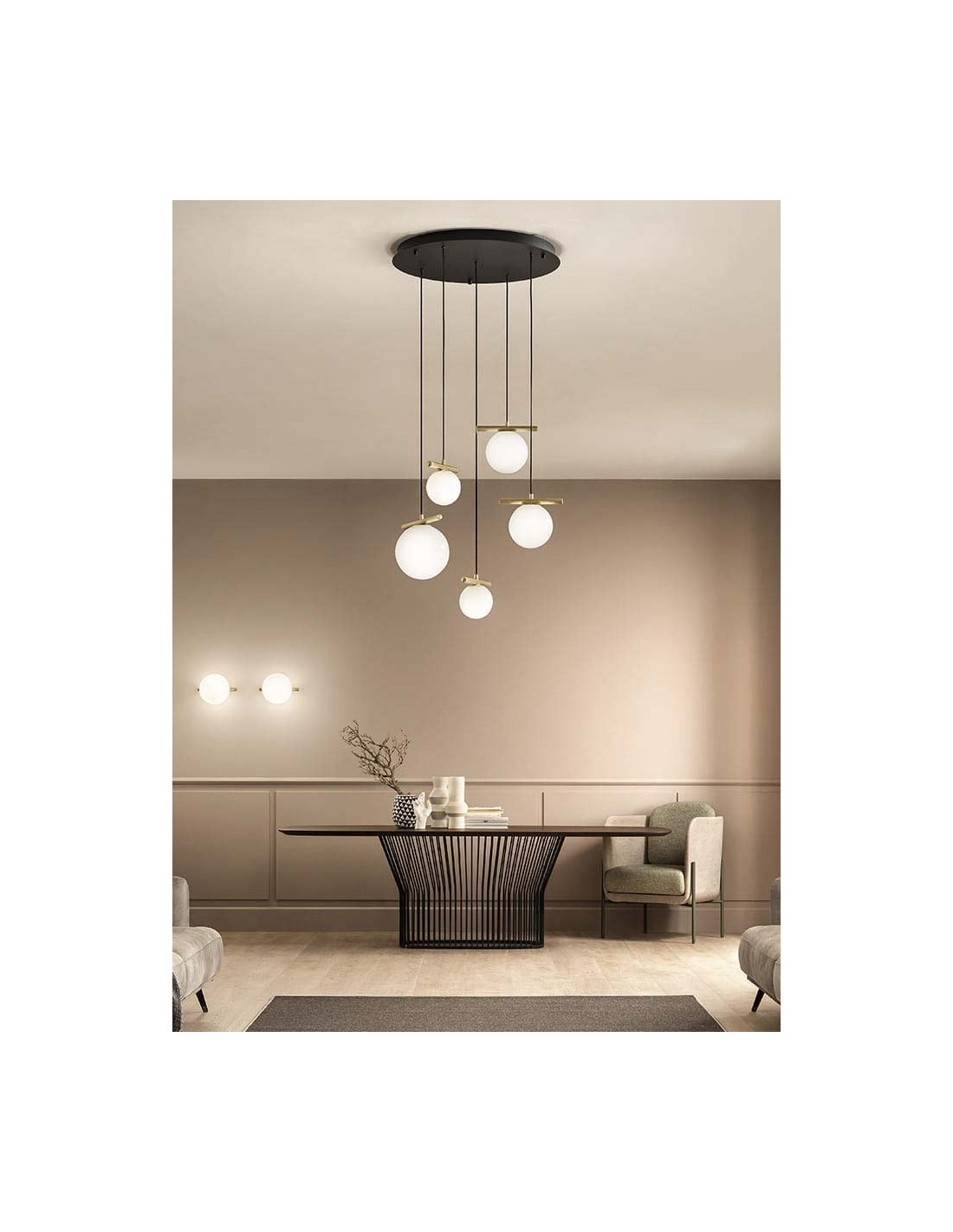 MASIERO POSY S5 lampadario moderno