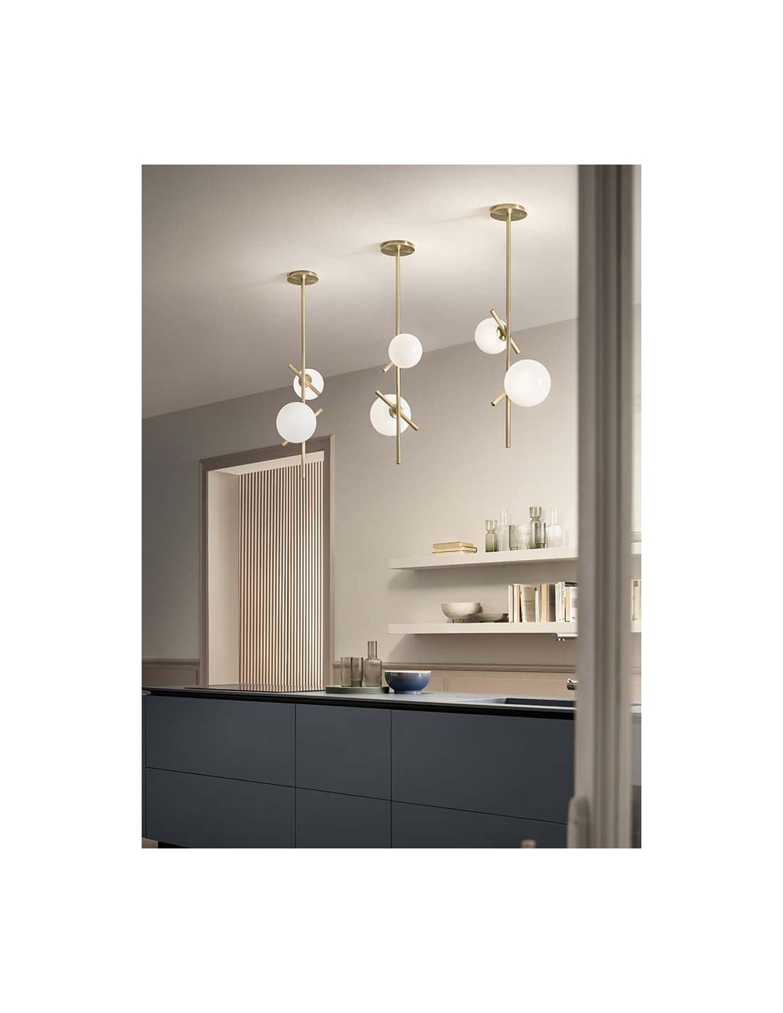 MASIERO POSY VERT 2 lampadario moderno