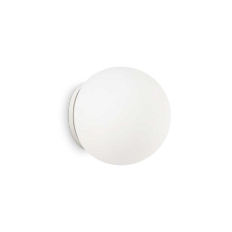 Ideal Lux Mapa Bianco AP1 D15 lampada da parete moderna in vetro soffiato bianco acidato