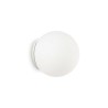 Ideal Lux Mapa Bianco AP1 D15 : applique murale moderne en verre soufflé blanc dépoli