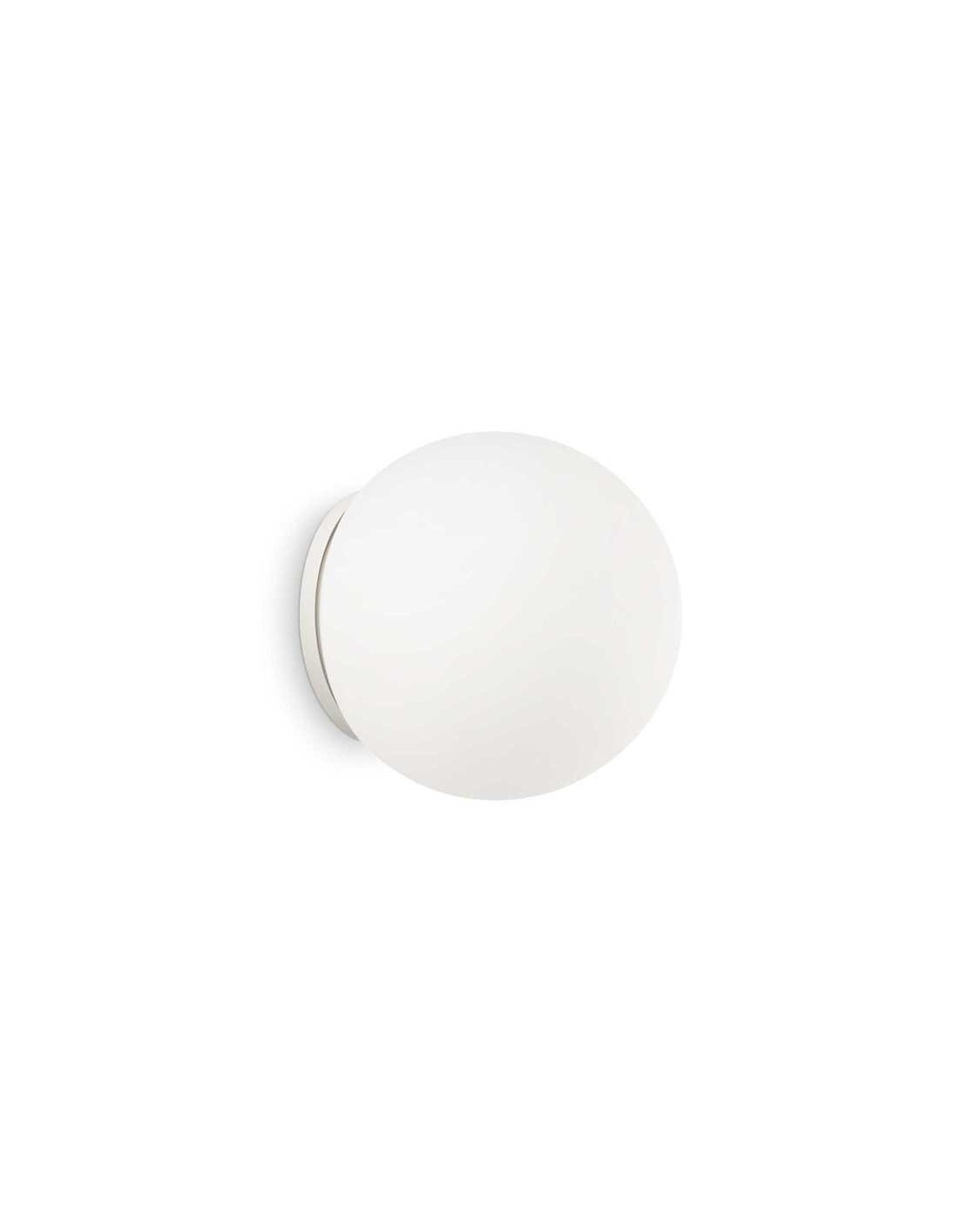 Ideal Lux Mapa Bianco AP1 D15 lampada da parete moderna in vetro soffiato bianco acidato