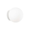 Ideal Lux Mapa Bianco AP1 D30 lampada da parete moderna in vetro soffiato bianco acidato