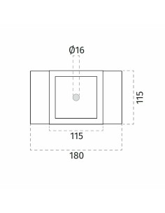 4247L 9010 incasso sottile per cartongesso