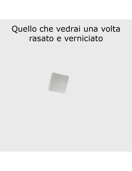4278 faretto incasso quadrato 40x40 vetro satinato di 9010