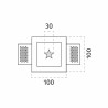 4251A 9010 incasso sottile per cartongesso