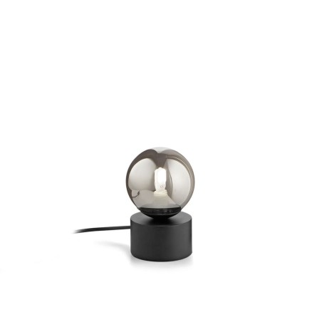 Ideal Lux Perlage TL1 lampada led da comodino, lampada da tavolo a sfera, lampada in vetro da tavolo
