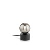Ideal Lux Perlage TL1 lampada led da comodino, lampada da tavolo a sfera, lampada in vetro da tavolo