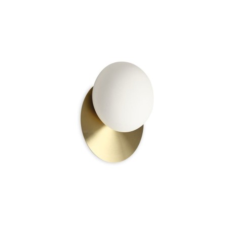 Ideal Lux Ninfea AP1 : applique murale moderne en laiton satiné
